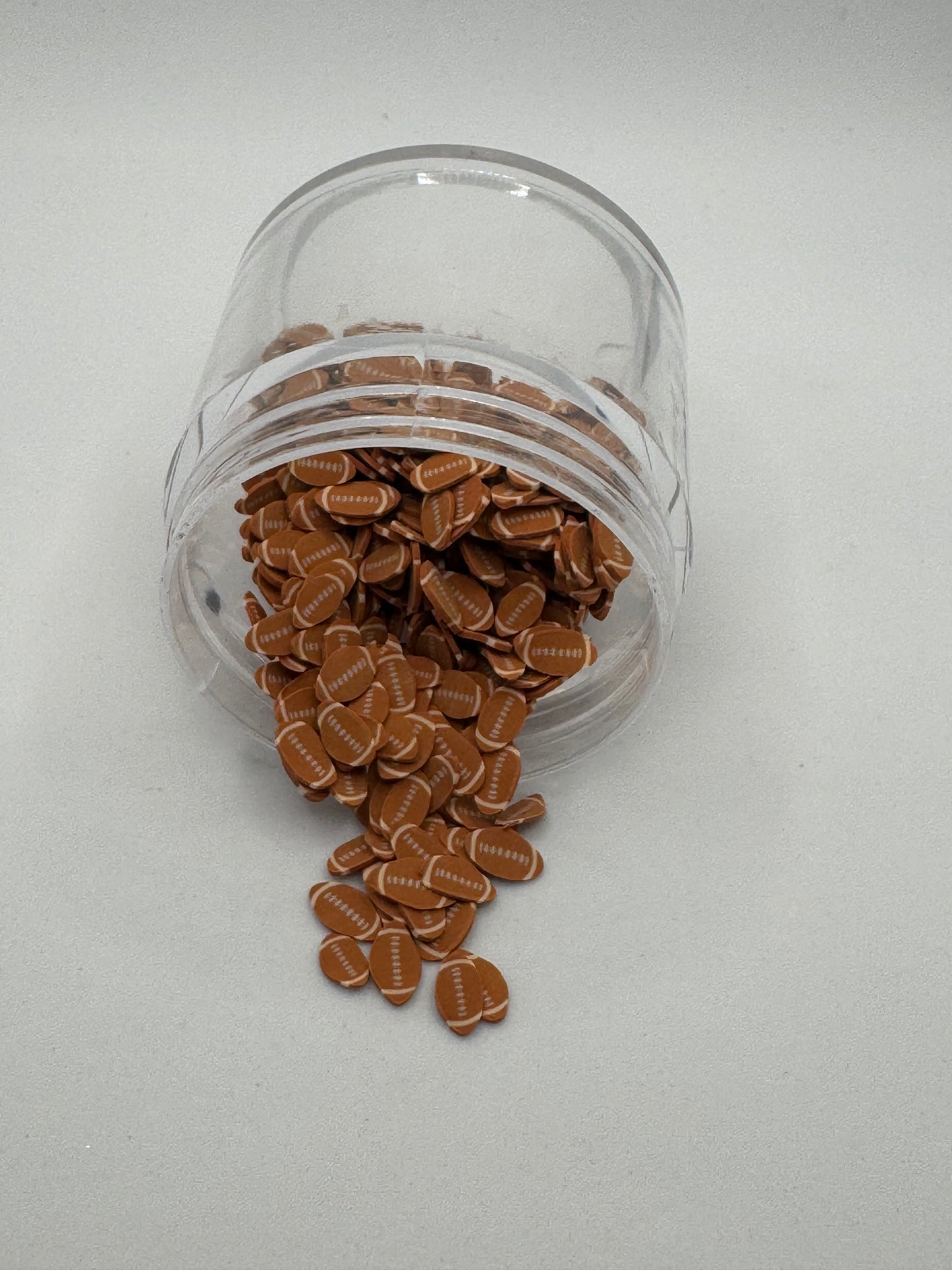 Football Polymer Clay Slices (Non-Edible)