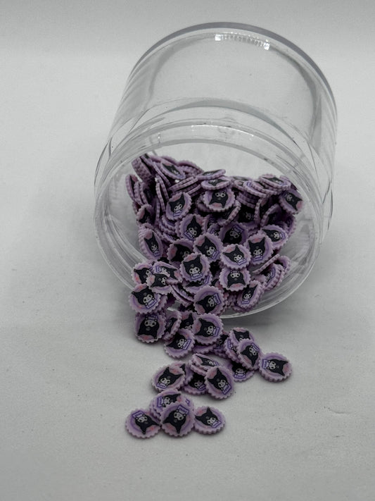 Kuromi-Inspired Polymer Clay Slices (Non-Edible)