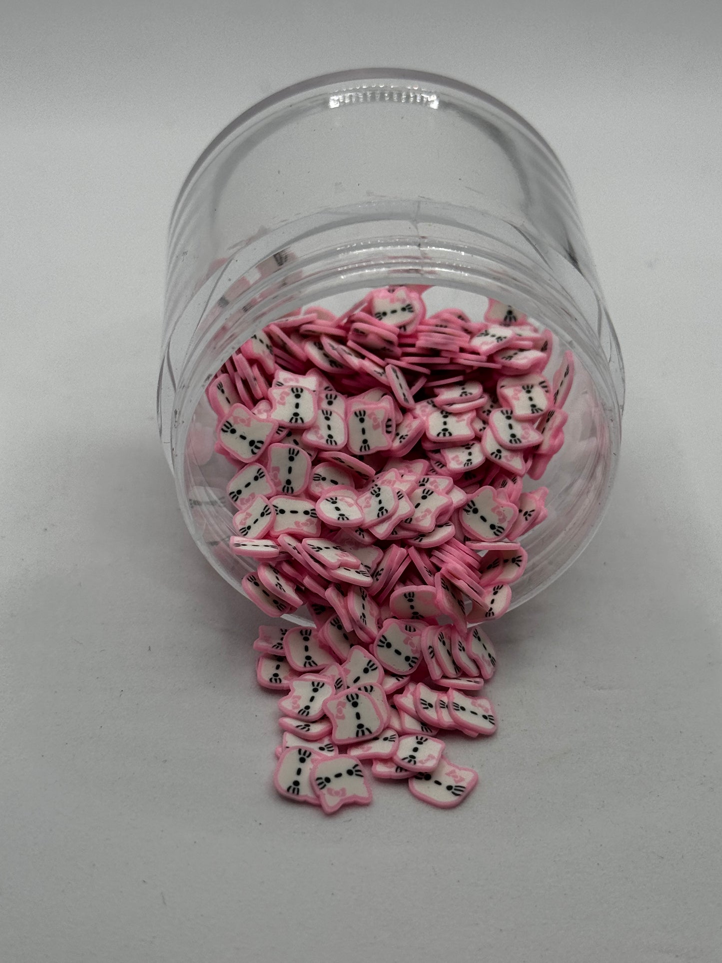 Hello Kitty-Inspired Polymer Clay Slices (Non-Edible)