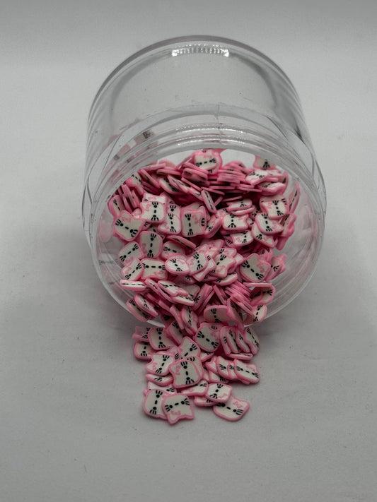 Hello Kitty-Inspired Polymer Clay Slices (Non-Edible)