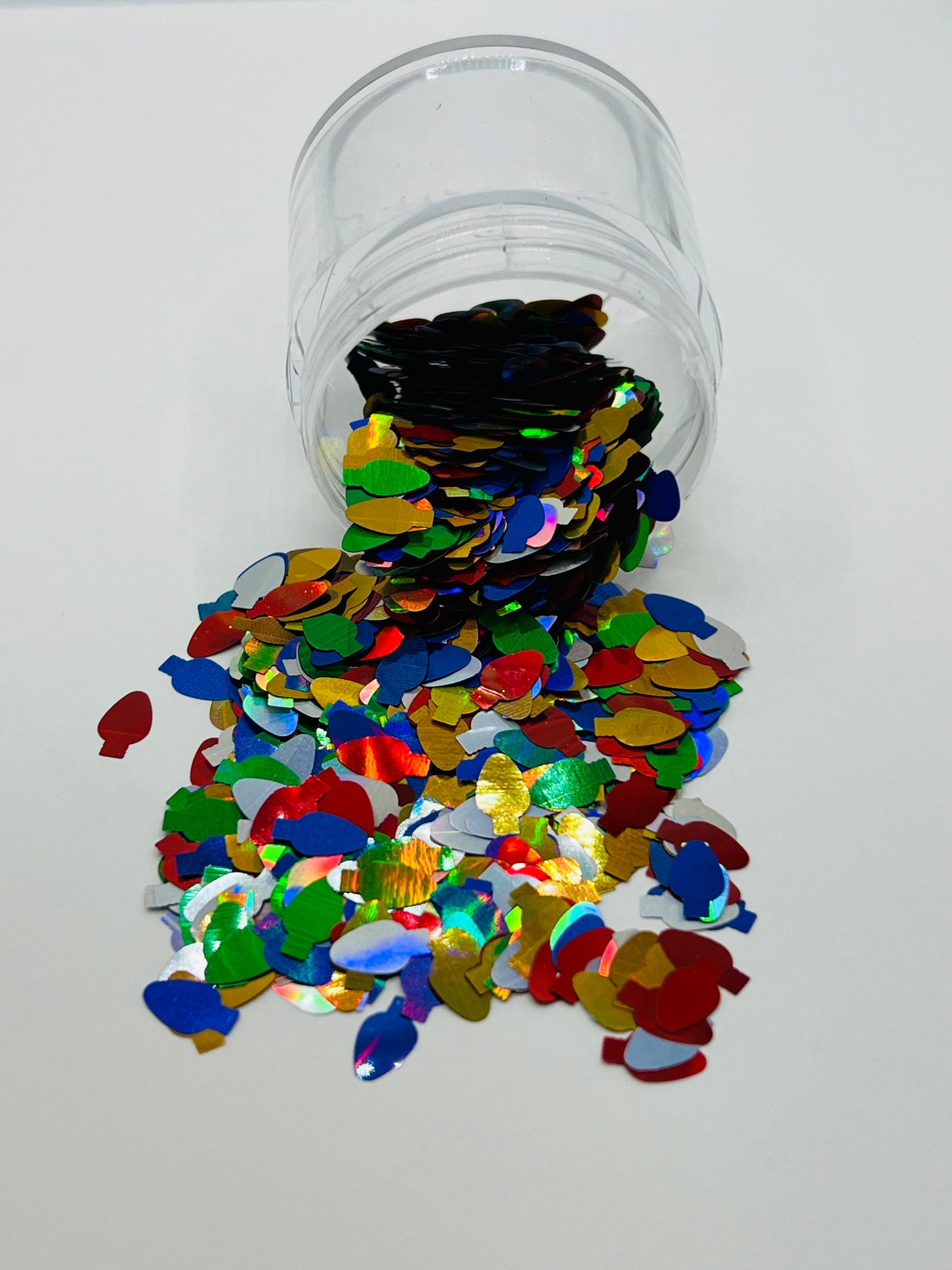 Christmas Light Bulb Shaped Glitter