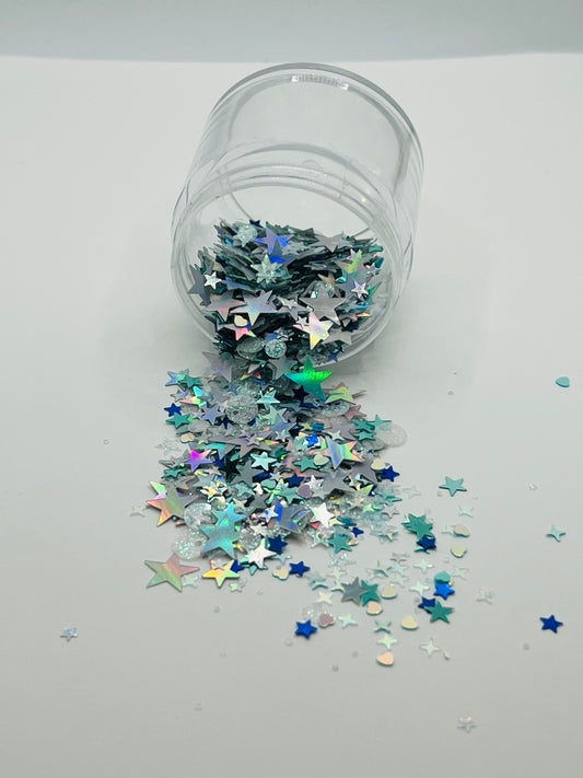 Iridescent Star Glitter Mix