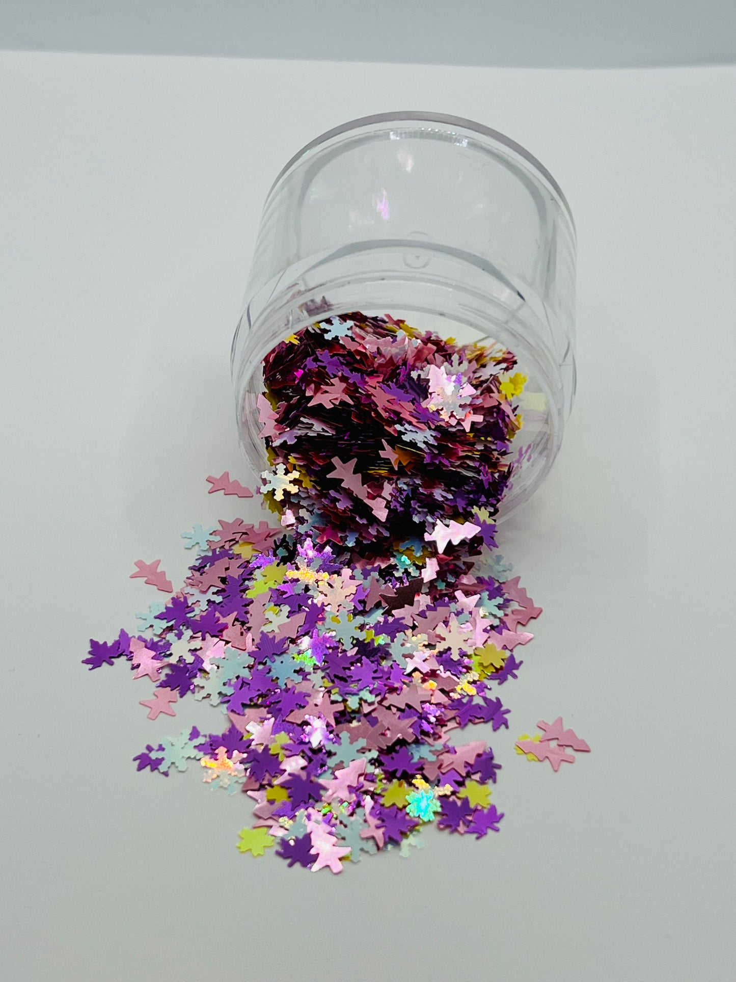 Pastel Holiday Shaped Glitter