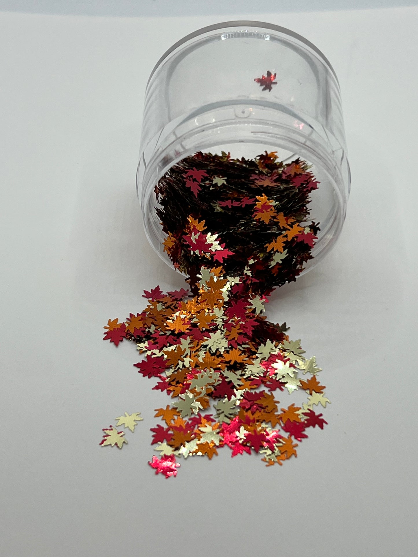 Autumn Leaf Shaped Glitter Mix – Gold/Red/Orange