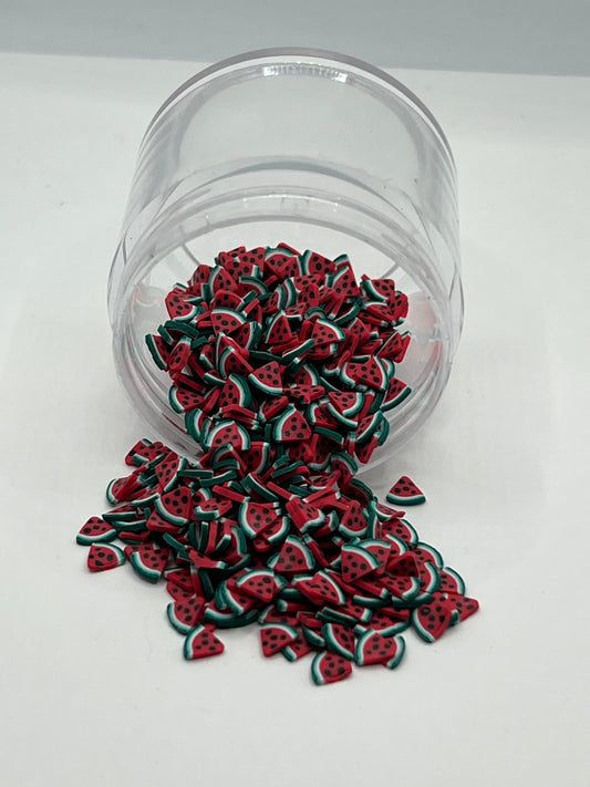 Watermelon Polymer Clay Slices