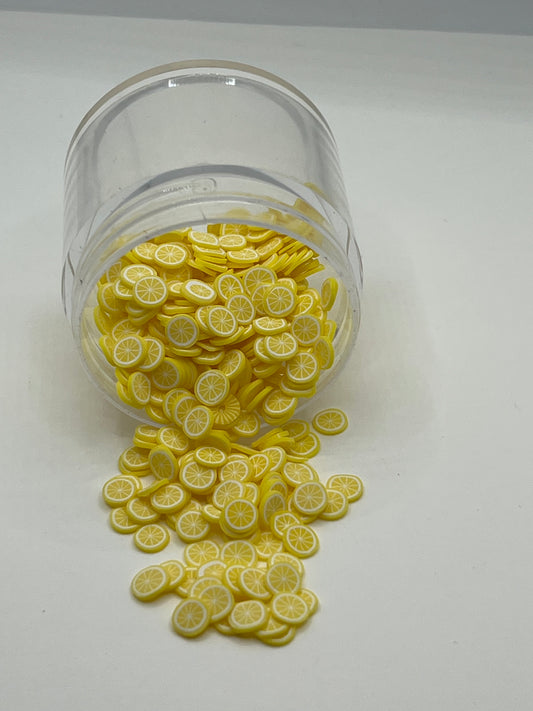 Lemon Polymer Clay Slices (Yellow)