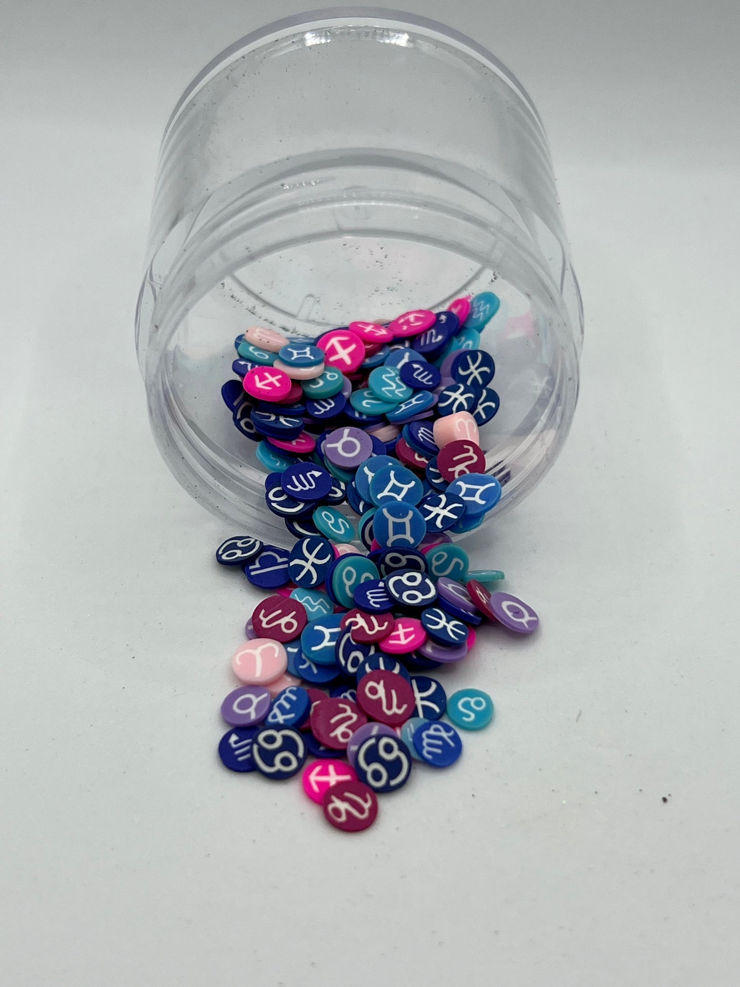 Zodiac Symbol Polymer Clay Mix – Astrology Craft Pieces (NON-EDIBLE)