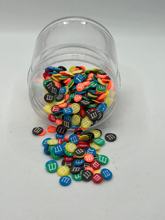 Candy Button Polymer Clay Mix – M&M Style Craft Circles (NON-EDIBLE)