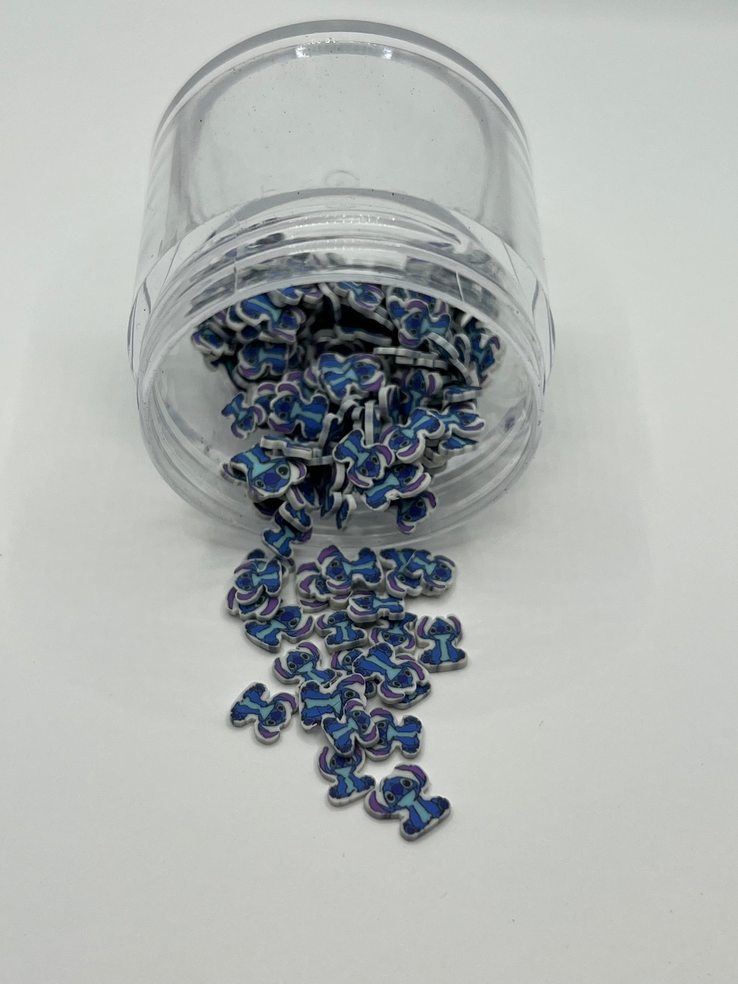 Stitch Polymer Clay Slices (Blue Alien Character)