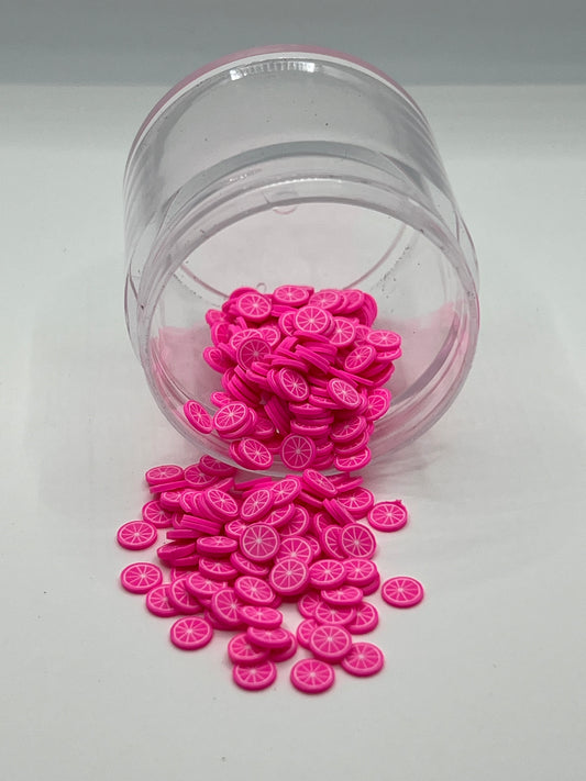 Pink Grapefruit Polymer Clay Slices (NON-EDIBLE)