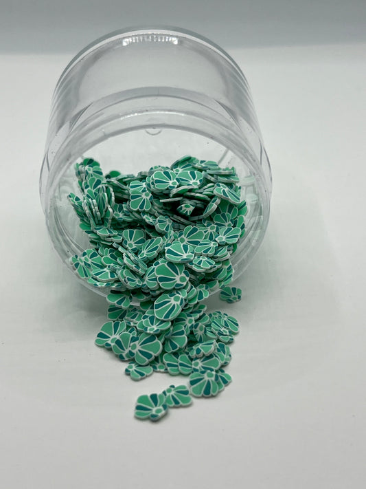Mint Seashell Polymer Clay Slices(NON-EDIBLE)