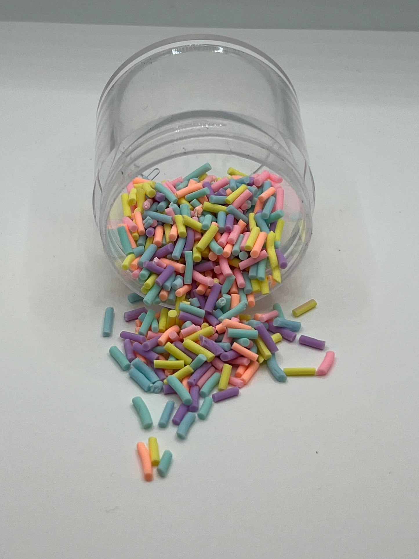 Pastel Ice Cream Sprinkles Polymer Clay Mix – Soft Treat-Inspired Colors (NON-EDIBLE)
