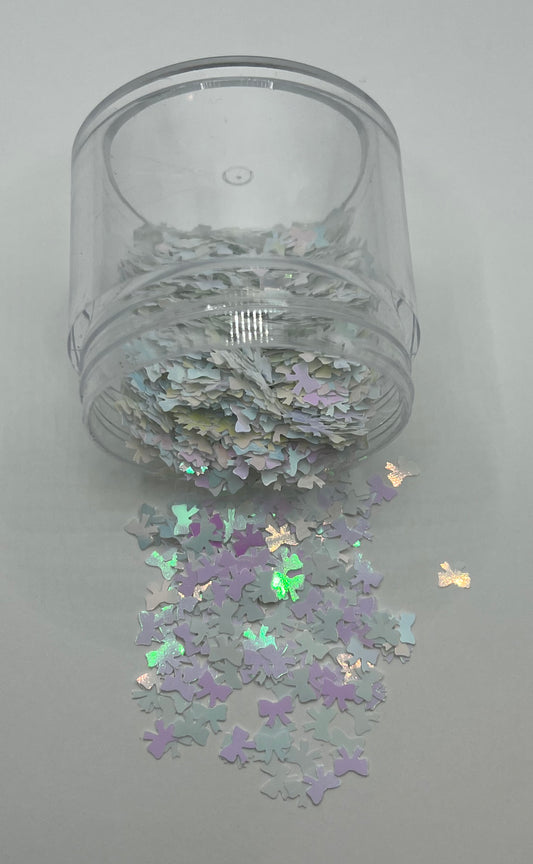 Sugar Frost Bows - White/Pink/Blue/Purple/Yellow shift Bows