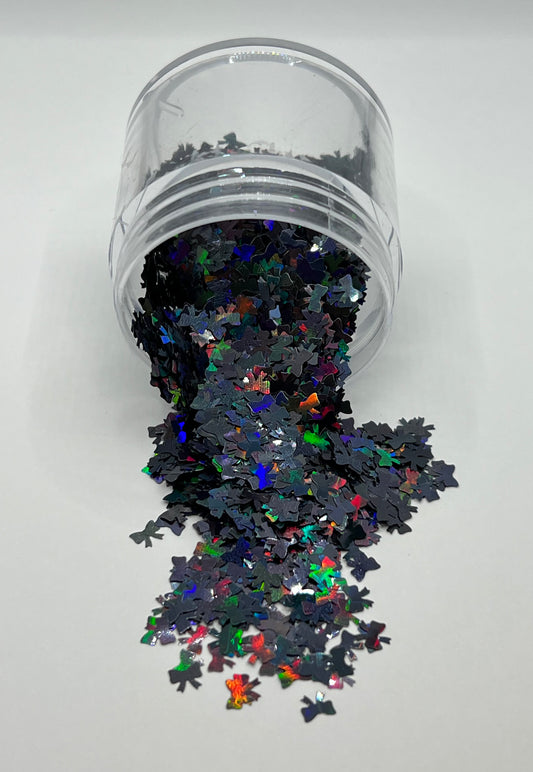 Midnight Bowstorm - Black Holographic Bows