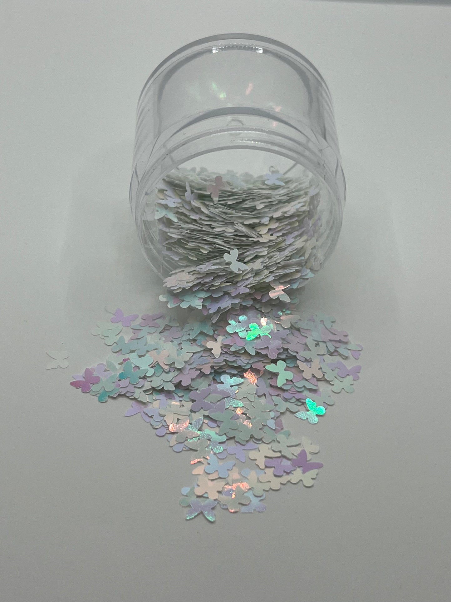 Sugar Frost Butterflies - White/Pink/Blue/Purple/Yellow shift Butterflies