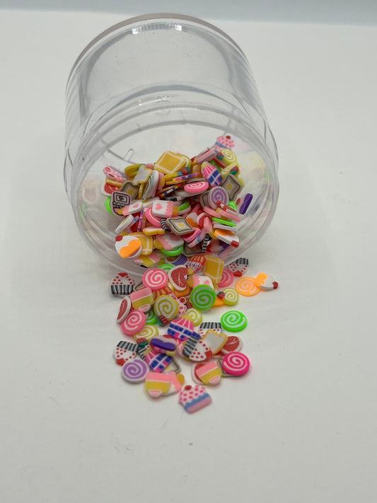 Candy Mix Polymer Clay Slices (Non-Edible)