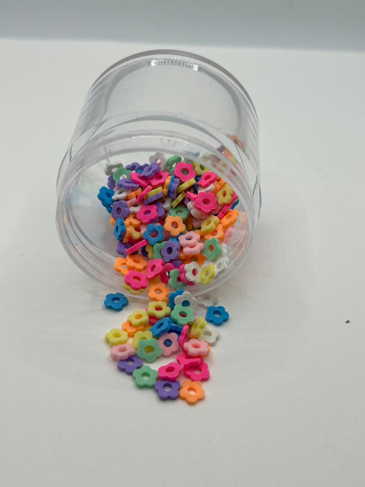 Pastel Flower Mix Polymer Clay Slices (Non-Edible)