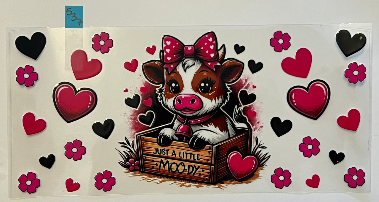 Moody Cow Valentine - W537