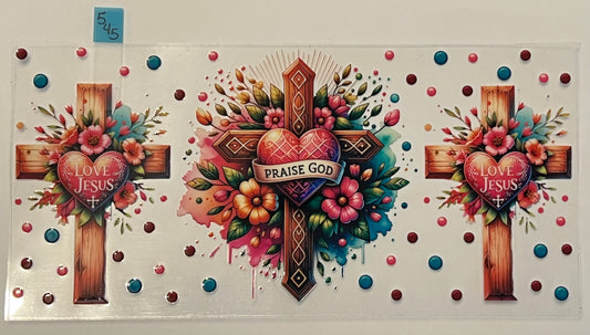 Praise God Crosses - W545