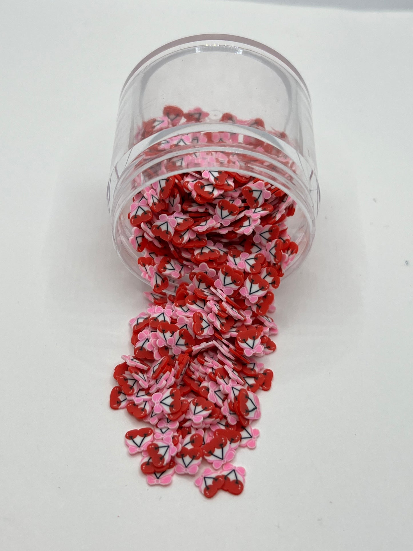 Cherry Bow Polymer Clay Slices (Non-Edible)