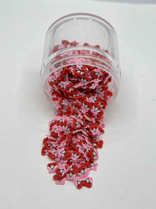 Cherry Bow Polymer Clay Slices (Non-Edible)