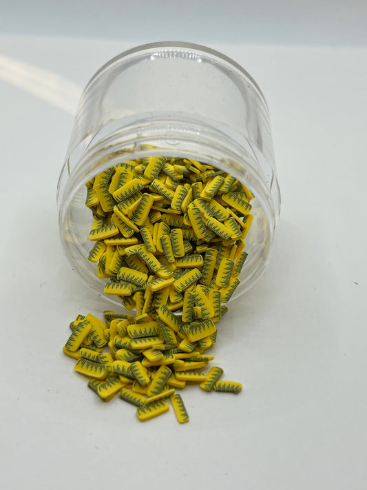 Ruler Polymer Clay Slices (Non-Edible)
