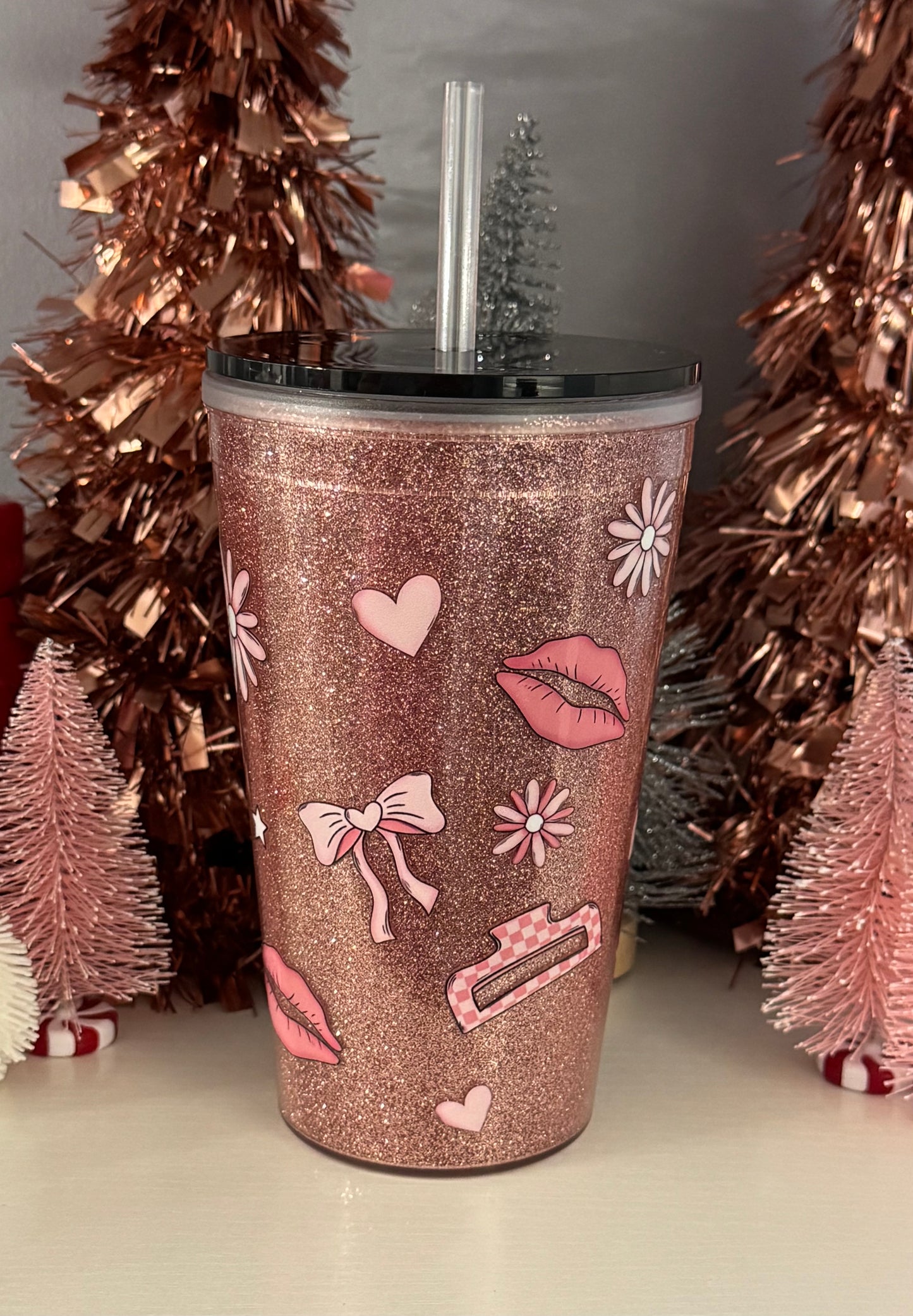 Basic Mom Dry Snowglobe Acrylic 16oz Tumbler