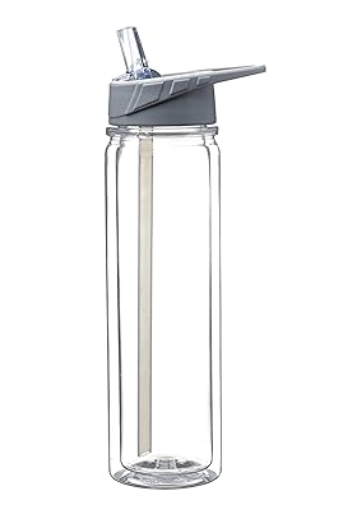 Custom 19oz Plastic Snowglobe Adult Water Bottle