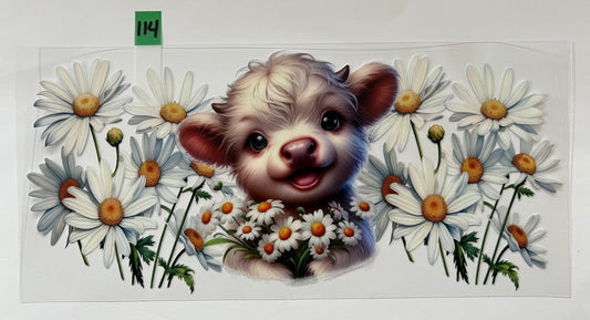 Cow with Daisy - W114