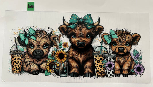 Cow with Drinks - W126