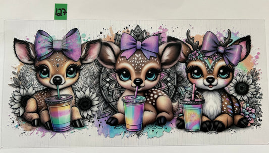 Deer with Drinks - W127