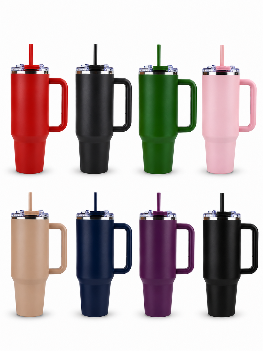 40oz Stainless Steel Tumbler with Handle